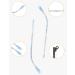 Buy Epasha Ironing Glasses - Transparent Blue Replacement Bracket Frame & Spare Parts for Glasses Repair - International Shipping Available - Buy Online on GoSupps.com