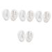Hemoton 4 Pairs Artificial Ears Kid Earrings artificiales para Ear Cleaning Tool Imitation Ear Model Silicone Ears Silicone Earring Backs for Studs White Doll