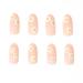 YoYoee 24 PCS Nude Almond Press on Nails - Cute Daisy False Nails for Women and Girls - Buy Online on GoSupps.com