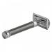 Edwin Jagger Double Edged Safety Razor - Long Handle 93mm (3.7") - Gray | Premium International Shipping - Buy Online on GoSupps.com