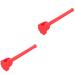 Besportble 2st Meridianhammer Massagehammer bar Manual back massage gauge hammer drill Massage Massage device knocking meridian massage tab Hand massage hammer pebbles golf scrub