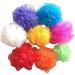 GIVBRO 8 Pack Small Colorful Bath Sponges - Exfoliating Mesh Pouf Shower Balls for Kids - Perfect Back Scrubber for Family Use - Buy Online on GoSupps.com