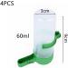 4-Piece Automatic Bird Water Bottles - Hanging Feeder for Parrots & Cage Accessories - Buy Online on GoSupps.com
