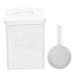Healifty 1 Set Washing Storage Bucket Lotion Dispenser Household Iron Bucket Fabric Softener Dispenser 23X15.5CM White