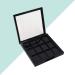 FOMIYES Black Eyeshadow Eyeshadow Dish Empty 12 Grids Eye Shadow Pallet for Women Beginners Ladies Girls DIY Their Blush Pressed Powder and Foundation 1pcs (black) Clear Container - Buy Online on GoSupps.com