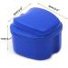 Buddenuu Dark Blue Prosthesis Case & Bath Box - Storage for False Teeth with Sieve & Basket for Travel - Buy Online on GoSupps.com