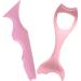 Beavorty 2pcs Silicone Eyeliner Stencils Winged Tip Eyeliner Aid Eyebrow Pencil Stencil Reusable Eyeliner Applicator Guide Tool Smoky Eyeshadow Makeup Tool Kit Pink