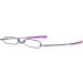 KoKoBin Mini Slim Reading Glasses +3.5 | Unisex Spring Hinge Metal Reading Aid | Purple Visual Aid with Case - Buy Online on GoSupps.com