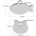 Personalized Stainless Steel Cat ID Pendant Necklace - Engraved Pet Accessories for Kittens & Cats - Unique Fish Design - Buy Online on GoSupps.com