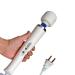 CHARMING 10 Speeds Wired Powerful Handheld Electric Back Massager with Strong Vibration, Personal Therapy Massager for Sports Recovery, Muscle Aches, Body Pain (White)