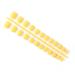 Dajidafu 24 Pieces Square Head Frosted Coffin False Nails DIY Exquisite French Style Unique Elegant Colour-fast Acrylic Nail 10light yellow