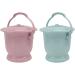 Portable Toilets Chamber Pot Set - 2 Women Urine Bowls with Lids & Handles for Adults Children & Pregnant Women - Ideal for Travel & Camping - Buy Online on GoSupps.com