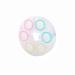 XYCONCEP contact lensetui 3 pairs of all-in-one cover one-piece set contains 6 contact lenses (transparent-1 case) transparent-1 case one divider