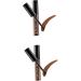 FOMIYES 2pcs Brow Pencil Pen Eye Brow Gel Gel Cream No Smudge - Buy Online on GoSupps.com