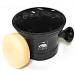 G.B.S Men's Black Ceramic Shaving Soap Bowl/Mug - Knob Handle- 3 Oz All Natural Soap Compliments Ultimate Wet Shave 97% All Natural Non Toxic Ingredients Professional Barbers Choice Premium Durable