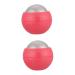 Fomiyes 2st hand massage ball foot massage roller lacrosse massage ball stainless steel blossom blood circulation.