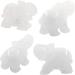 Ouubuuy Natural White Crystal Elephant Stone 1.5 inch - Reiki Healing Gemstone Ornament Gift - Buy Online on GoSupps.com