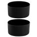 HEYSKAY 2pcs Protective Flask Silicone Boot Base for Stanley 20oz-40oz Tumbler, Bottom hydroflask Boots Cover for 12oz-24oz Hydro Sport Water Bottles, Fits for Yeti and More Brands (Black x2) Black X2 12-24OZ