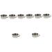 Healeeved 8 piece of shaving soap peel Razor jar with a handle simple shaving shell shaving shell with handle practical shaving shell made of stainless steel sparkling bowl for men shaving bowl for silver x 8 pieces 10x8.5cmx8pcs