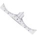 Mikinona Scale Ruler 10pcs Set Makeup Ruler Microblading Eyebrow Ruler Eyebrow Guide Measure Tool Stickers Make up Makeup Gadgets - Buy Online on GoSupps.com