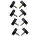 28PCS High Heel Replacement Tips  U-Shape Shoe Repair Stiletto Replacement Heels Tips Dowel Lifts Replacement (Black)