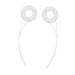 Housoutil 2pcs Ceramic Coil Heating Plate Replacement Ceramic Coils Hairdressing Ceramic Coil Hairdressing Machine Electric Appliances Ceramic Coil Element Plastic Electro-Thermal White 9.5X2.5CM White