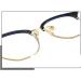 Clear Vision Blue Light Blocking Reading Glasses - Round Computer Readers with Flat Light Mirror +250 Black-Gold - International Shipping - Buy Online on GoSupps.com