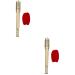 HOMSFOU 2pcs Moxa stick tool Pure copper winter melon conical 32X4.2cmx2pcs Goldenx2pcs