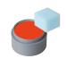 Grimas Water Make Up Theatre Make-Up Children's Make-Up 15ml Set Colour 501-bright red 501 Bright red