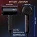 SHRATE 1800W Hair Dryer with Diffuser and 2 Nozzles - Negative Ion Technology, Constant Temperature Hair Care, 3 Heat/2 Speed Settings - Ideal for Curly Hair (Black) - Buy Online on GoSupps.com