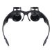 Headband LED Light Glasses Magnifier 10X 15X 20X 25X Dual Eye Loupe Lens for Watchmaker Optical Lens Glass Magnifier