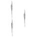 HAPINARY 9 Pcs Clip Comedone Extractor Instrument Tool Pimple Tweezers Blackhead Stainless Steel Silver
