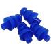 Ear Plugs for Sleep Reusable Noise Cancelling Earplugs for Sleeping 2 Pairs of Blue Silicone Earplugs Noise Reduction Ear Plugs with Storage Box (Color : Blue Size : 10.9 * 1.85MM(2pairs)) 10.9*1.85MM(2pairs) Blue