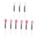 minkissy 9pcs Sleep Lip Balm Spoon Small Lip Brush Applicator Lipstick Lip Applicator Eyeshadow Brush Makeup Sponge Silicone Brush for Lips Cosmetic Miss Makeup Tools