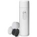 Corsehild Facial Brush Water-Resistant Facial Cleansing Spin Brush Set 3 Exfoliating Brush Heads - Gentle Exfoliating and Massaging Electric Face Cleansing USB Charging (Color : White)