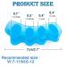 Silicone Toe Separator for Hallux Valgus Correction - 6X Blue Toe Separator for Bunions, Hammer Toes - Foot Toe Spreader Gel for Toe Protection - Buy Online on GoSupps.com