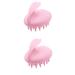 Tovinanna 2st hair washing brush scalp massager hair growth scalp massage brush curly hair scalp care brushes automatic massage comb hare pink