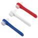 Healeved Denture Brush Dual Head 3pcs Small Hard Denture Cleaner Toothbrush False Teeth Cleaning Brush for Denture Care