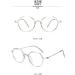 SERONI Tr90 Round Blue Light Blocking Glasses for Women & Men - Anti UV Ray Computer & Reading Glasses - 41mm Gray Frame - Buy Online on GoSupps.com