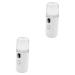Baluue 2 Pcs Air Humidifier Handy Mini Sprayer Humidifier Face Mist Skin Care Tools for Face Portable White