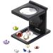 Magnifier 10 Times with Light Magnifying Glass Folding Magnifying Glass LED Magnifying Glass Handheld Magnifying Glass Ten Times Mirror Convenient Lens - Buy Online on GoSupps.com