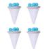 Sorrowso 4 Pieces Reusable Household Hair Filter Washer Lint Trap Net Pouch Pet Hair Remover For Laundry Washing Machine Floating Hair Remover For Washing Machine Blue