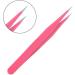 Professional Eyelash Tweezers Set - Stainless Steel with Curved Tweezers & Brush for Extensions | 2 Tweezers & 1 Brush - Buy Online on GoSupps.com