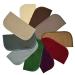 2 Ply Solid Flannel 8x8 Inches Set of 10 Full Earth Tone Colors