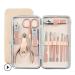 Manicure Set Tools Nail clippers set complete set of nail clippers set box oblique mouth nail clippers pedicure tool ear pick artifact Nail Clippers(Gold 12 pieces)