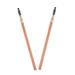 Beatifufu 2pcs Double Ended Eyebrow Pencil with Brush Eyeliner Women Makeup Pencils Eyebrow Pencil Brown Wood