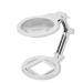 Desktop Magnifying Glass 2X 6X Led Foldable Magnifier Lamp Reading Glass Loupe for Reading Repair Hobbies White A Magnifying Glasses to Pursue Happiness