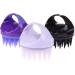 Premium Scalp Massage Device & Shampoo Brush for Women - Soft Silicone Cleaning Brush in Pink & Purple | ABS-HARSKAMM Spa Essentials - Buy Online on GoSupps.com