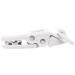 Aposous 20Pcs T-Shape Plastic Pacifier Clips - Baby Kids Soother Dummy Badge Holder - White - International Shipping Available - Buy Online on GoSupps.com