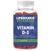 LifeSource Vitamins Vitamin D-3-2 000 IU - 90 Gummies - 45 Day Supply - Mixed Fruit Flavor - Pectin/Vegetarian No Artificial Colors or Flavors